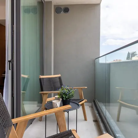 Apartment Balcony And Gym In